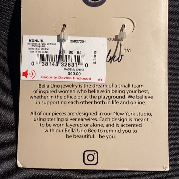 Recycled Metal Contemporary Earrings - Picture 4 of 4